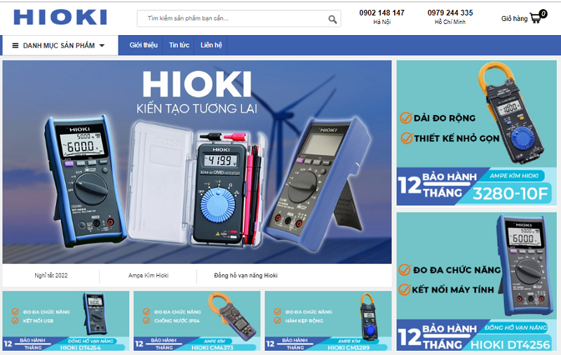 Hiokivn.com cung cấp các thiết bị đo và kiểm tra điện Hioki chính hãng
