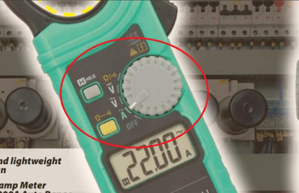 Ampe kìm có nhiều ký hiệu khác nhau trên máy