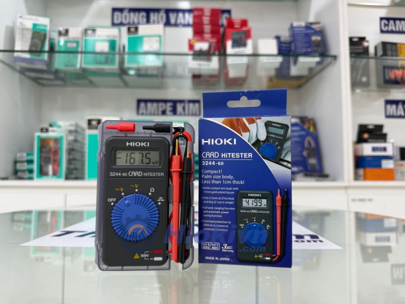 Đồng hồ vạn năng Hioki 3244-60 giúp đo điện áp AC/ DC với cường độ lên đến 500V