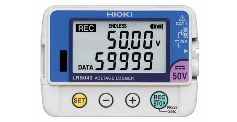 Hioki LR5043 hỗ trợ ghi dữ liệu điện áp tới 50V